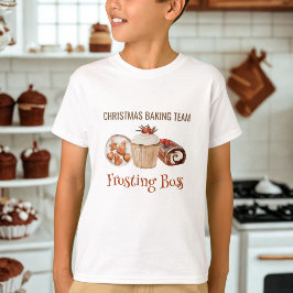 クリスマスベーキングチームアイシングボスTシャツ Tシャツ