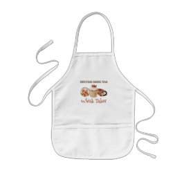 クリスマスベーキングチームウィスカーテイカーTシャツ 子供用エプロン