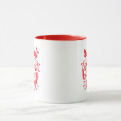 クリスマスベーキングチームカワイレッドホリデイ マグカップ (中央)