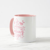 クリスマスベーキングチームキュートピンクホリデイ マグカップ (正面左)