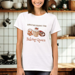 クリスマスベーキングチームベーキングクイーンTシャツ Tシャツ