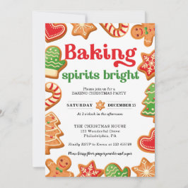 クリスマスベーキングパーティの招待状 招待状