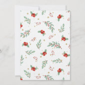 クリスマスベーキングパーティーカップケーキ 招待状 (裏面)