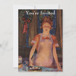 クリスマスベーキングヴィンテージ 招待状