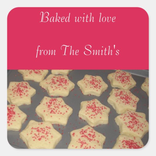 クリスマスベーキング スクエアシール (正面)