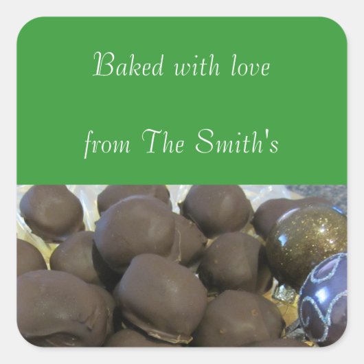 クリスマスベーキング スクエアシール (正面)