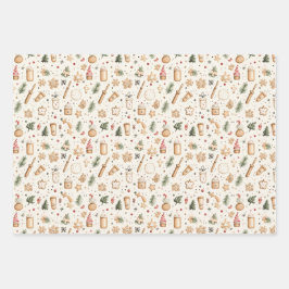 クリスマスベーキング ラッピングペーパーシート