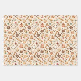 クリスマスベーキング ラッピングペーパーシート