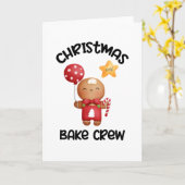 クリスマスベーククルー、クッキーベーククルードカード カード (黄色い花)