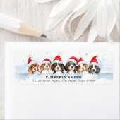 クリスマスベーグル差出人住所ラベル ラベル (インサイチュ)