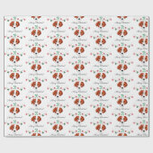 クリスマスベーグル ラッピングペーパー (フラット)