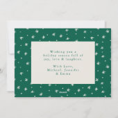 クリスマスベージュとグリーンフォトの魔法 シーズンカード (裏面)