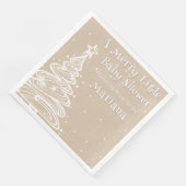 クリスマスベージュ男女兼用のベビーシャワー (コーナー)