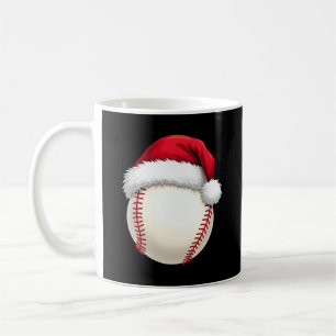 クリスマスベースボールサンタおもしろいハットスポーツクリスマス コーヒーマグカップ