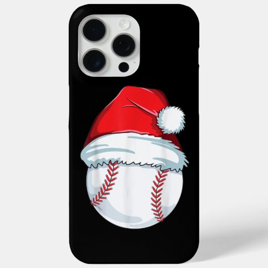 クリスマスベースボールサンタハットボールキッズボーイズメンズ Case-Mate iPhoneケース (裏面)