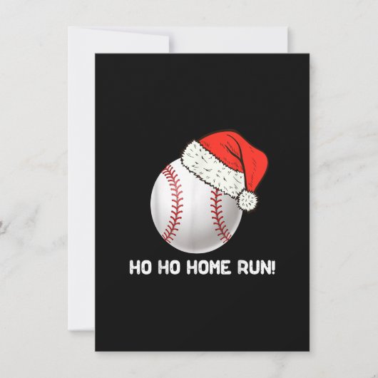 クリスマスベースボールトナカイオーナメントクリスマスパジャマ 招待状 (正面)