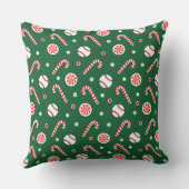 クリスマスベースボールホリデーギフト クッション (裏面)