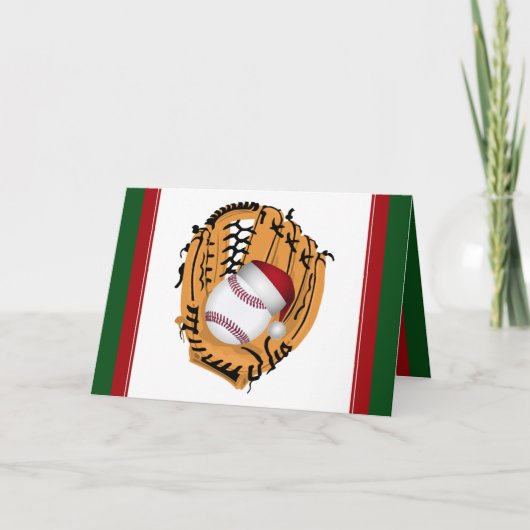 クリスマスベースボールミットアンドボール シーズンカード (正面)