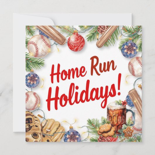 クリスマスベースボール シーズンカード (正面)