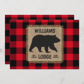 クリスマスベ素朴アーファームハウスファミリー名 シーズンカード (正面/裏面)