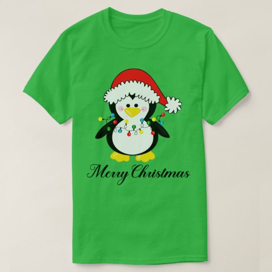 クリスマスペクラシックンギンのTシャツ Tシャツ (デザイン正面)