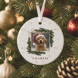 クリスマスペットの写真 - オーダーメイドの記念品 ガラスオーナメント