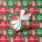 クリスマスペットの写真 ラッピングペーパーシート