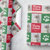クリスマスペットの写真 ラッピングペーパー