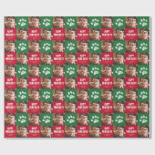 クリスマスペットの写真 ラッピングペーパー (フラット)