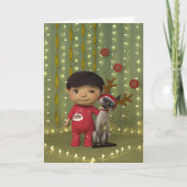 クリスマスペットの友人 カード (正面)