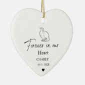 クリスマスペットキャットドッグメモリアル セラミックオーナメント (右)