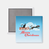 クリスマスペットパレード マグネット (正面/裏面)