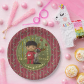 クリスマスペットフレンド紙プレート ペーパープレート (パーティー)