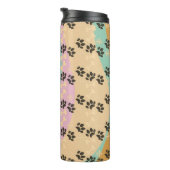 クリスマスペットポーボーンスノーフレークパターン（の模様が）ある タンブラー (回転右)