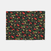 クリスマスペッパー フリースブランケット (正面(横))