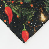 クリスマスペッパー フリースブランケット (角)