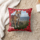 クリスマスペパーソナライズされたットの名前/写真 クッション (ブランケット)