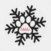 クリスマスペパーソナライズされたー メタルオーナメント (正面)