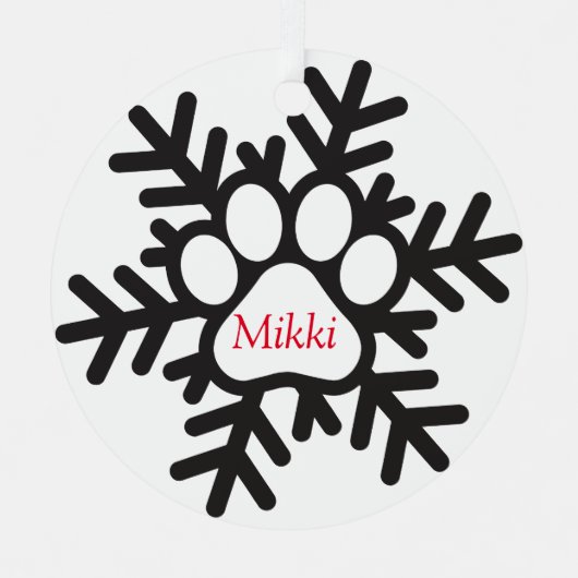 クリスマスペパーソナライズされたー メタルオーナメント (正面)