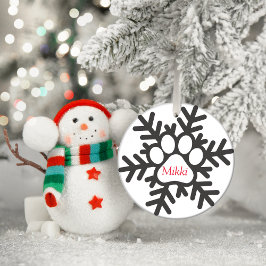 クリスマスペパーソナライズされたー メタルオーナメント