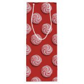 クリスマスペパーミントキャンディフェスティバルワイン抱き枕 ワインギフトバッグ (裏面)