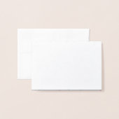 クリスマスペパーミントキャンディホリデーグリーティング 箔カード (封筒付き正面)