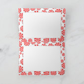 クリスマスペパーミントキャンディ付/取り外し可能ラベル シーズンカード (内部)