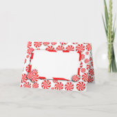 クリスマスペパーミントキャンディ付/取り外し可能ラベル シーズンカード (正面)