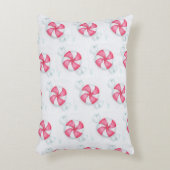 クリスマスペパーミントキャンディ アクセントクッション (正面(垂直))