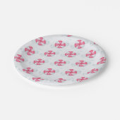 クリスマスペパーミントキャンディ ペーパープレート (アングル)