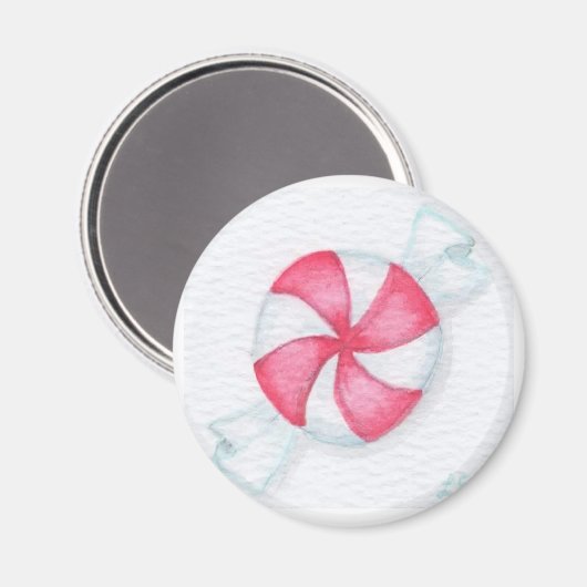 クリスマスペパーミントキャンディ マグネット (正面/裏面)