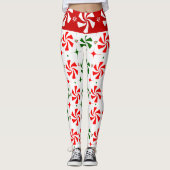 クリスマスペパーミントキャンディ レギンス (正面)