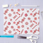 クリスマスペパーミントキャンディ 薄葉紙 (クラフト)