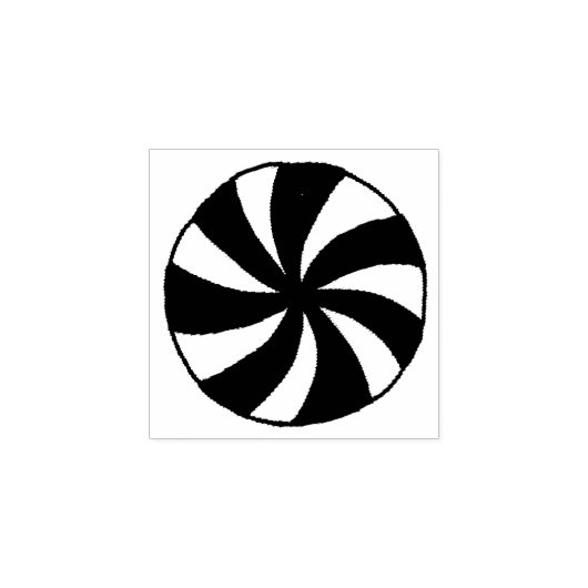 クリスマスペパーミントスターライトミントホリデーキャンディ ラバースタンプ (インプリント)